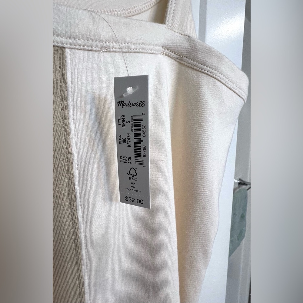 Madewell Colorblock Tank NWT - Picture 6 of 6